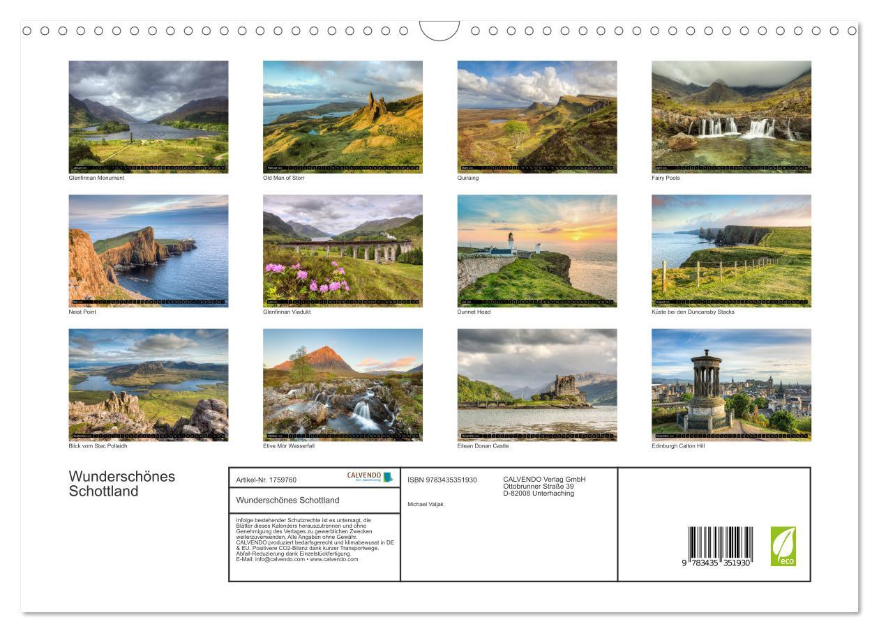 Bild: 9783435351930 | Wunderschönes Schottland (Wandkalender 2025 DIN A3 quer), CALVENDO...