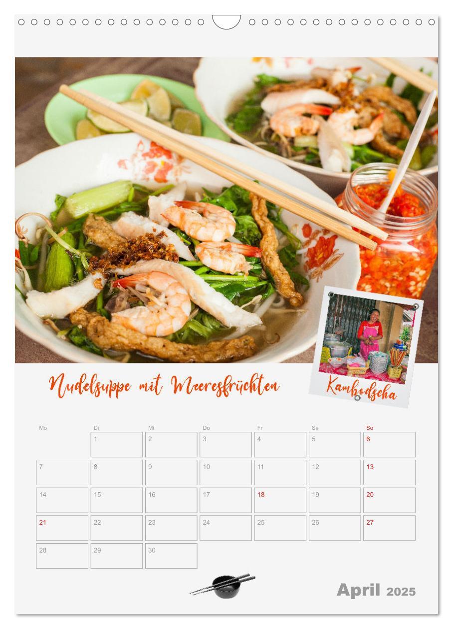 Bild: 9783435925162 | ASIA STREET FOOD - Der Küchenplaner (Wandkalender 2025 DIN A3...