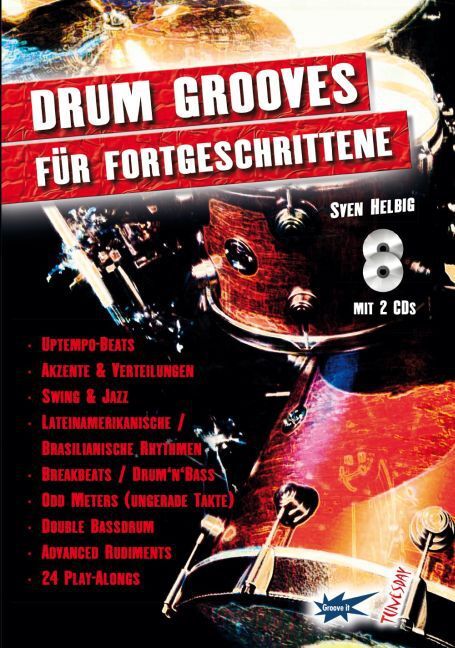 Cover: 9783955340032 | Drum-Grooves für Fortgeschrittene, m. 2 Audio-CDs | Sven Helbig | 2015