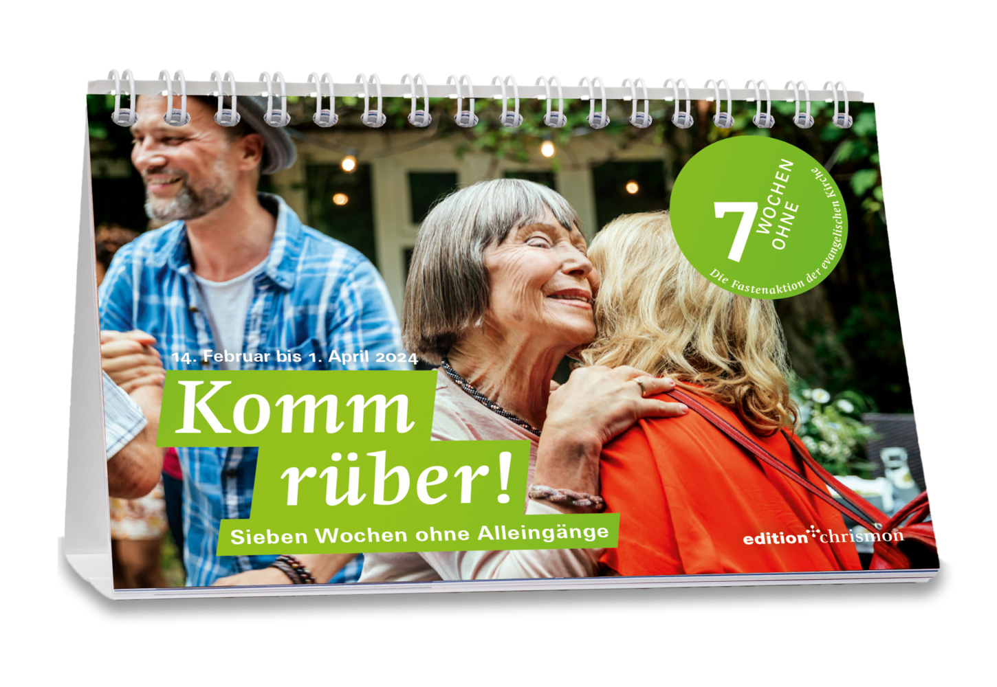 Cover: 9783960383673 | Fastenkalender 2024: Tischkalender: Komm rüber! 7 Wochen ohne...