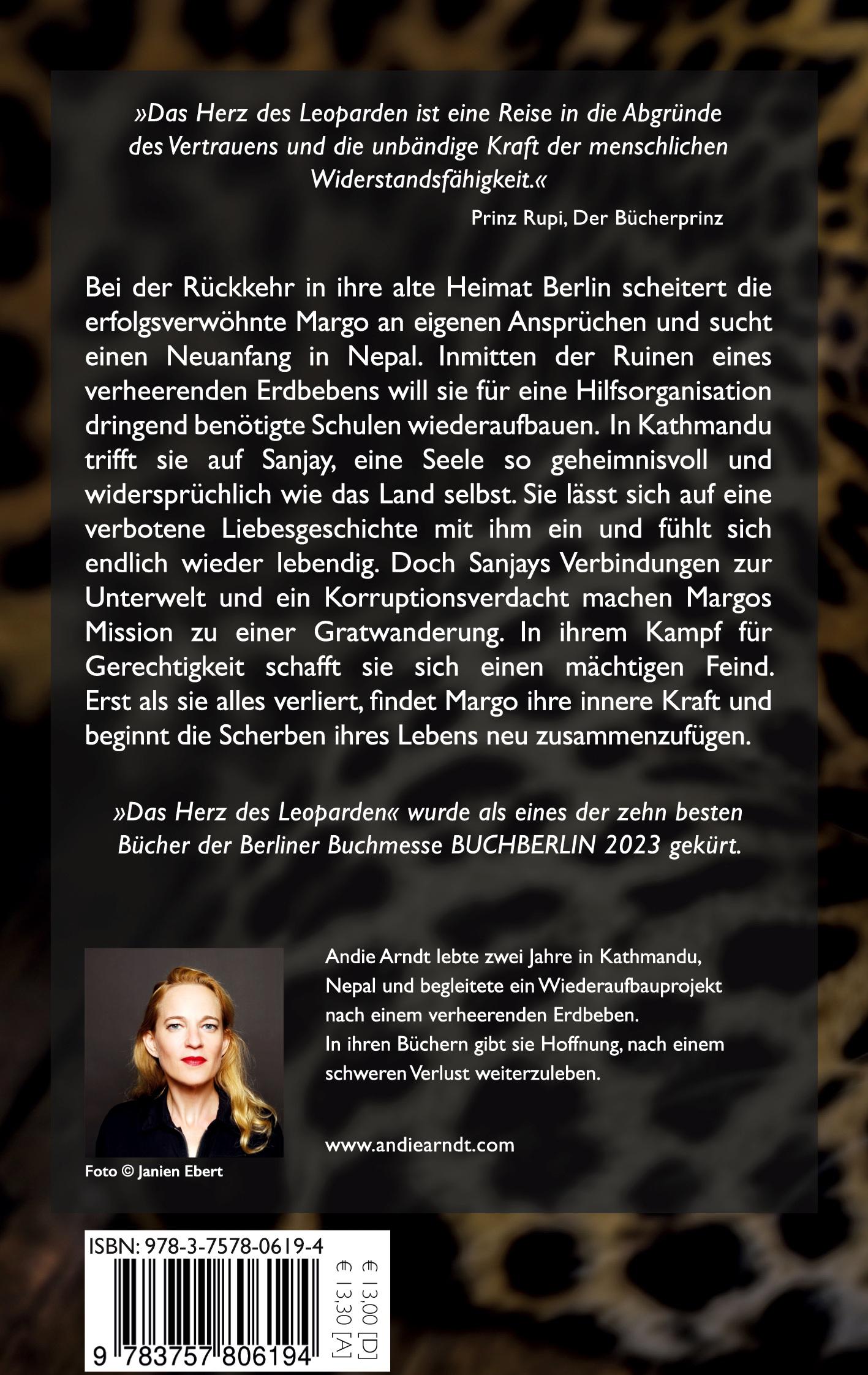 Rückseite: 9783757806194 | Das Herz des Leoparden | Andie Arndt | Taschenbuch | Paperback | 2024