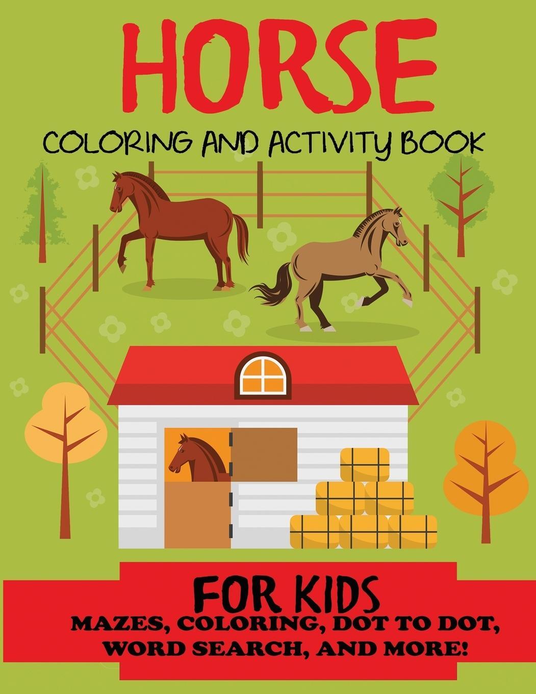 Cover: 9781947243859 | Horse Coloring and Activity Book for Kids | Blue Wave Press | Buch