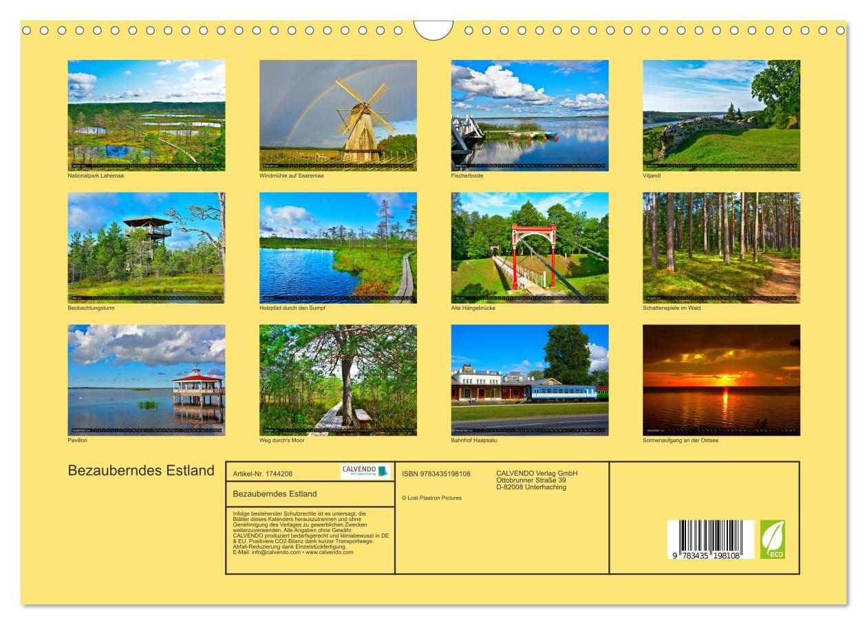 Bild: 9783435198108 | Bezauberndes Estland (Wandkalender 2025 DIN A3 quer), CALVENDO...