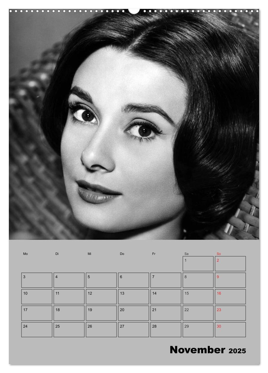 Bild: 9783457023167 | Hollywood-Diva. Audrey Hepburn (Wandkalender 2025 DIN A2 hoch),...