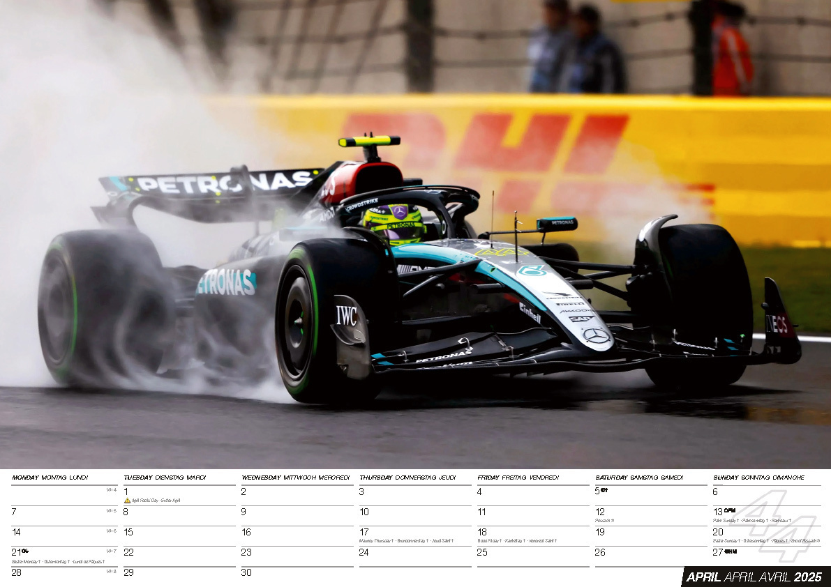 Bild: 9798893610475 | Lewis Hamilton Kalender 2025 | Kalender | 14 S. | Deutsch | 2025