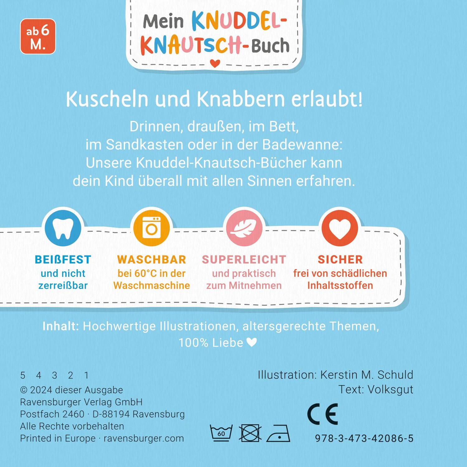 Rückseite: 9783473420865 | Mein Knuddel-Knautsch-Buch: Meine ersten Kinderlieder; weiches...