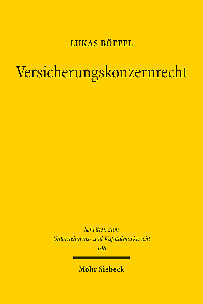 Cover: 9783161617126 | Versicherungskonzernrecht | Lukas Böffel | Buch | XX | Deutsch | 2022