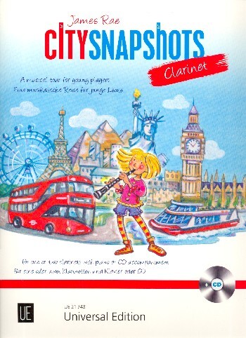 Cover: 9790008088643 | City Snapshots | A musical tour for young players | James Rae