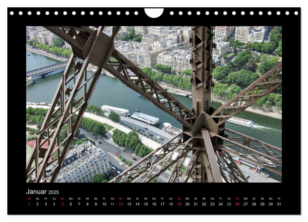 Bild: 9783435721139 | Paris von oben (Wandkalender 2025 DIN A4 quer), CALVENDO...