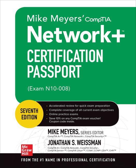 Cover: 9781264268962 | Mike Meyers' CompTIA Network+ Certification Passport, Seventh...
