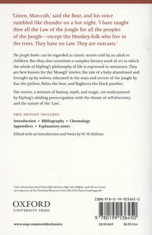 Rückseite: 9780199536450 | The Jungle Books | Rudyard Kipling | Taschenbuch | Englisch | 2008