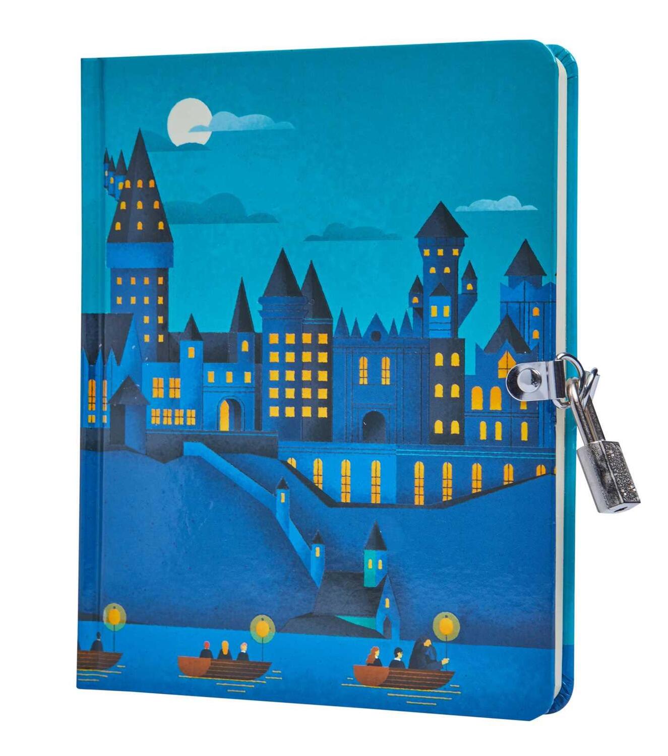Cover: 9781647222826 | Harry Potter: Hogwarts Castle Glow-In-The-Dark Lock &amp; Key Diary | Buch