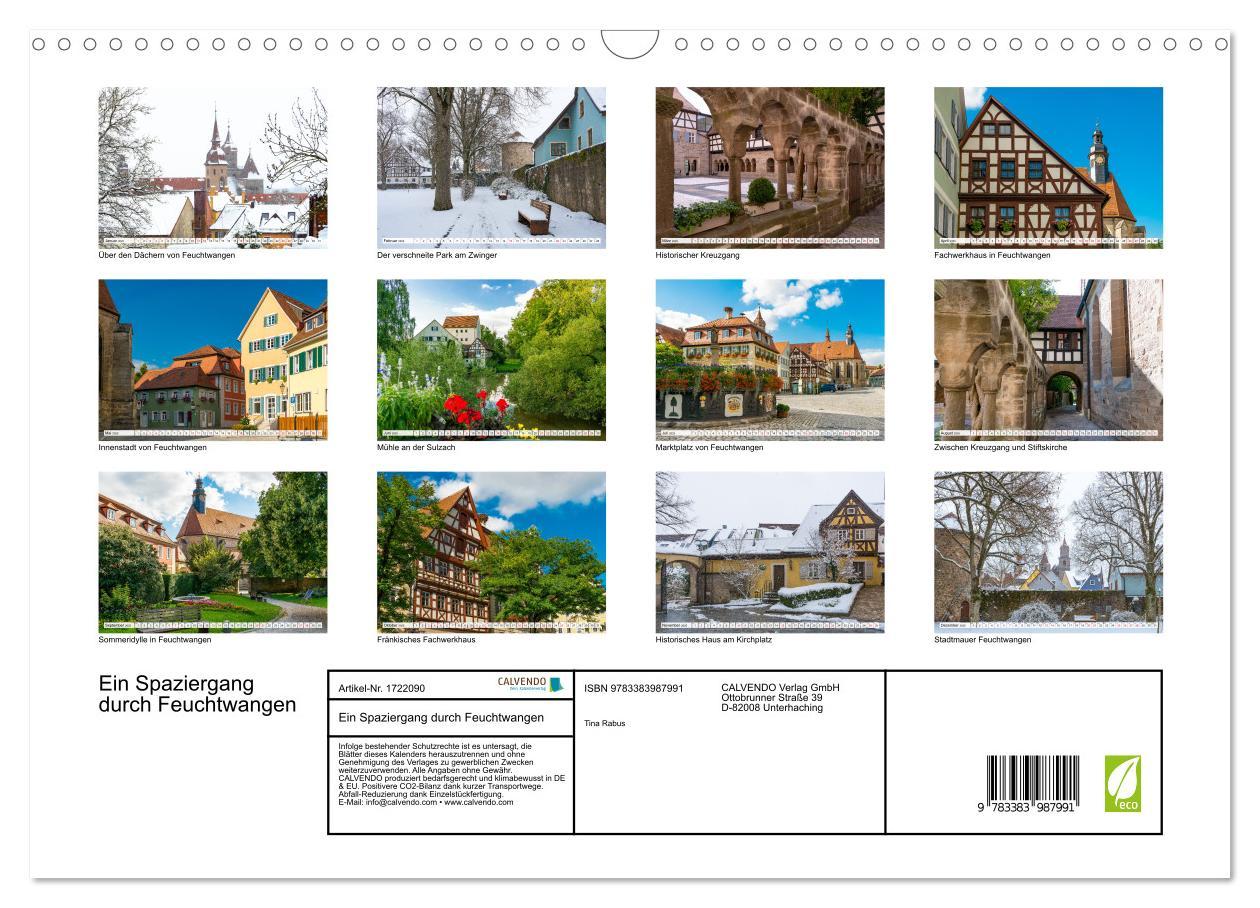 Bild: 9783383987991 | Ein Spaziergang durch Feuchtwangen (Wandkalender 2025 DIN A3 quer),...