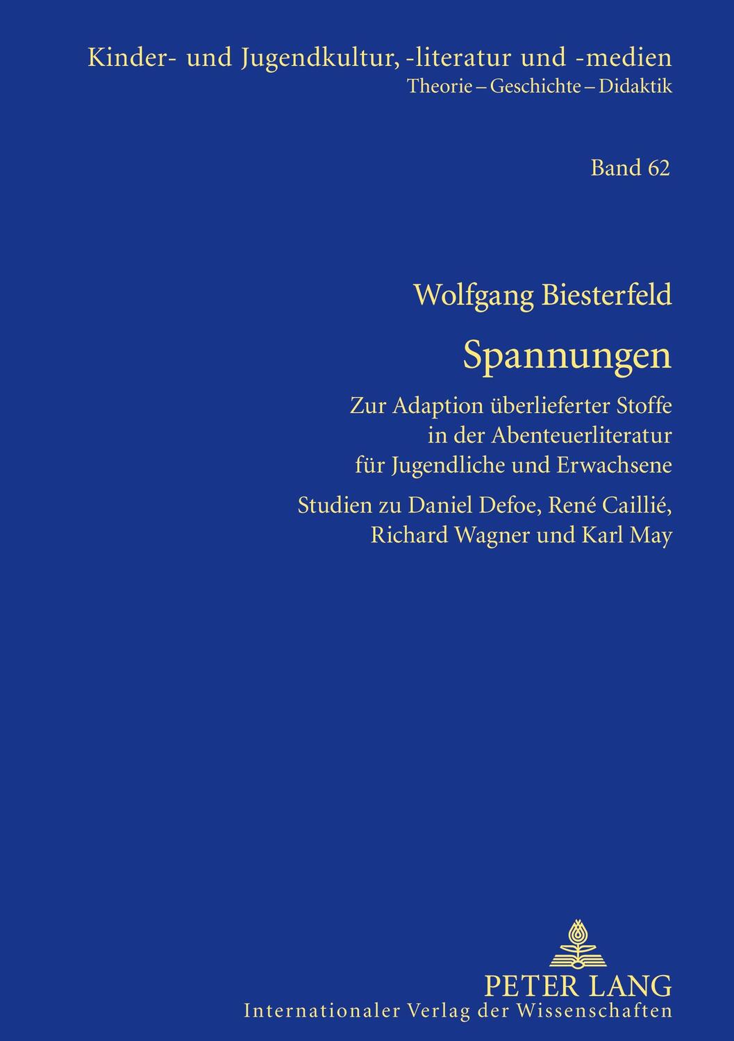 Cover: 9783631595084 | Spannungen | Wolfgang Biesterfeld | Buch | EAN 9783631595084