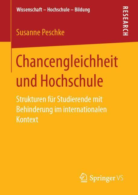 Cover: 9783658244965 | Chancengleichheit und Hochschule | Susanne Peschke | Taschenbuch