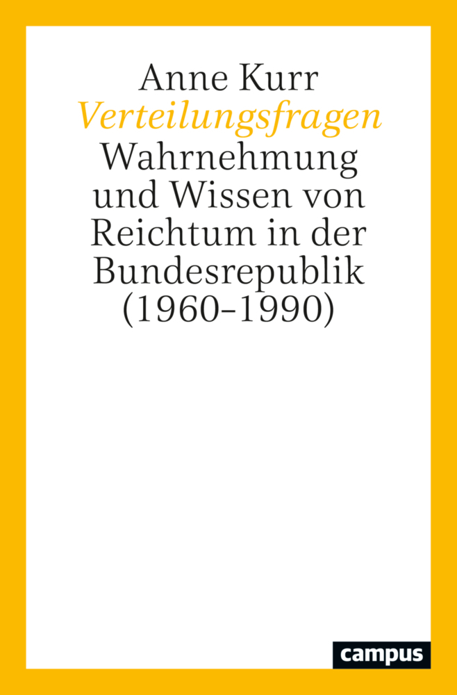 Cover: 9783593515922 | Verteilungsfragen | Anne Kurr | Taschenbuch | 360 S. | Deutsch | 2022