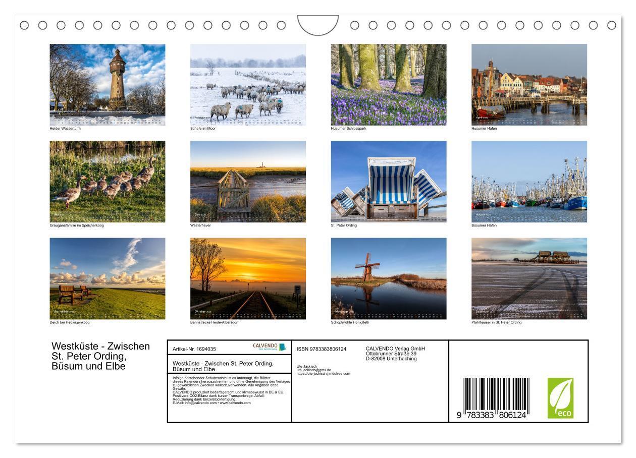 Bild: 9783383806124 | Westküste - Zwischen St. Peter Ording, Büsum und Elbe (Wandkalender...