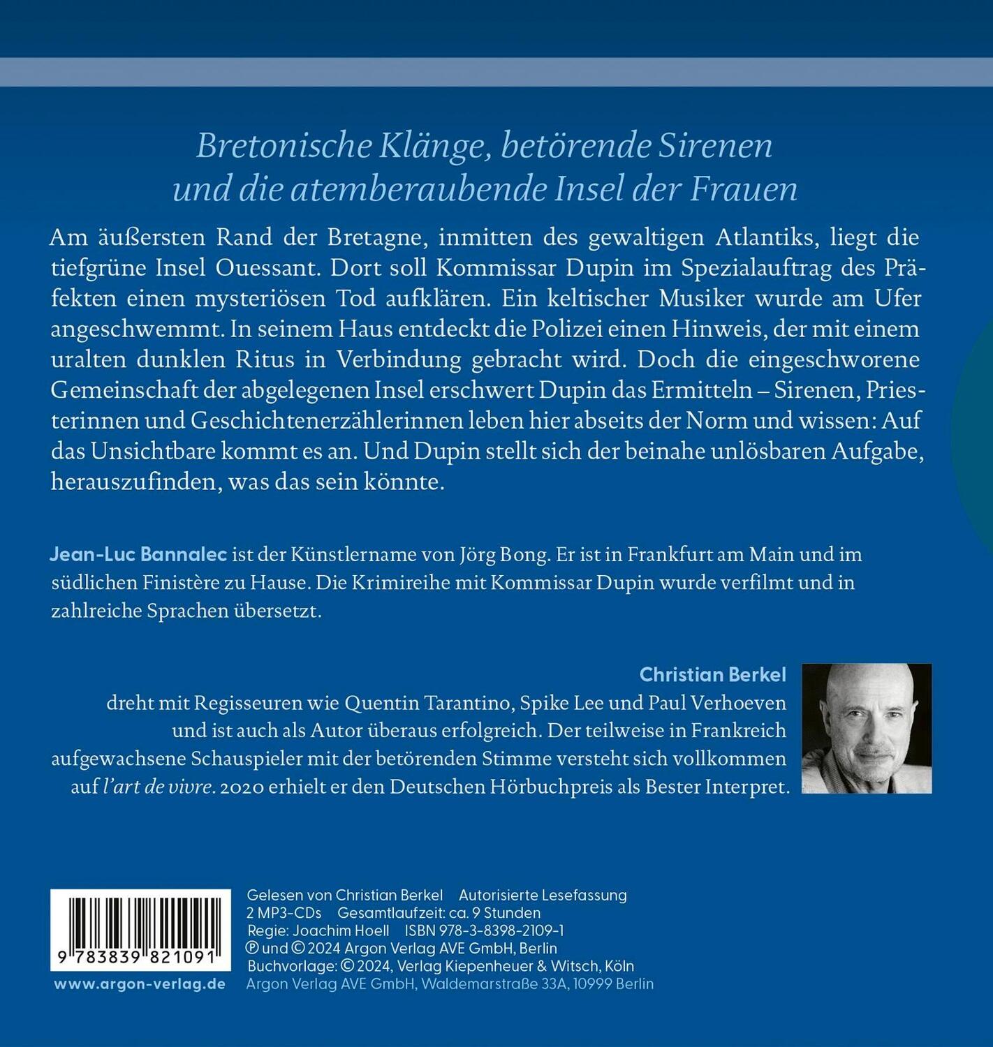 Rückseite: 9783839821091 | Bretonische Sehnsucht | Kommissar Dupins dreizehnter Fall | Bannalec