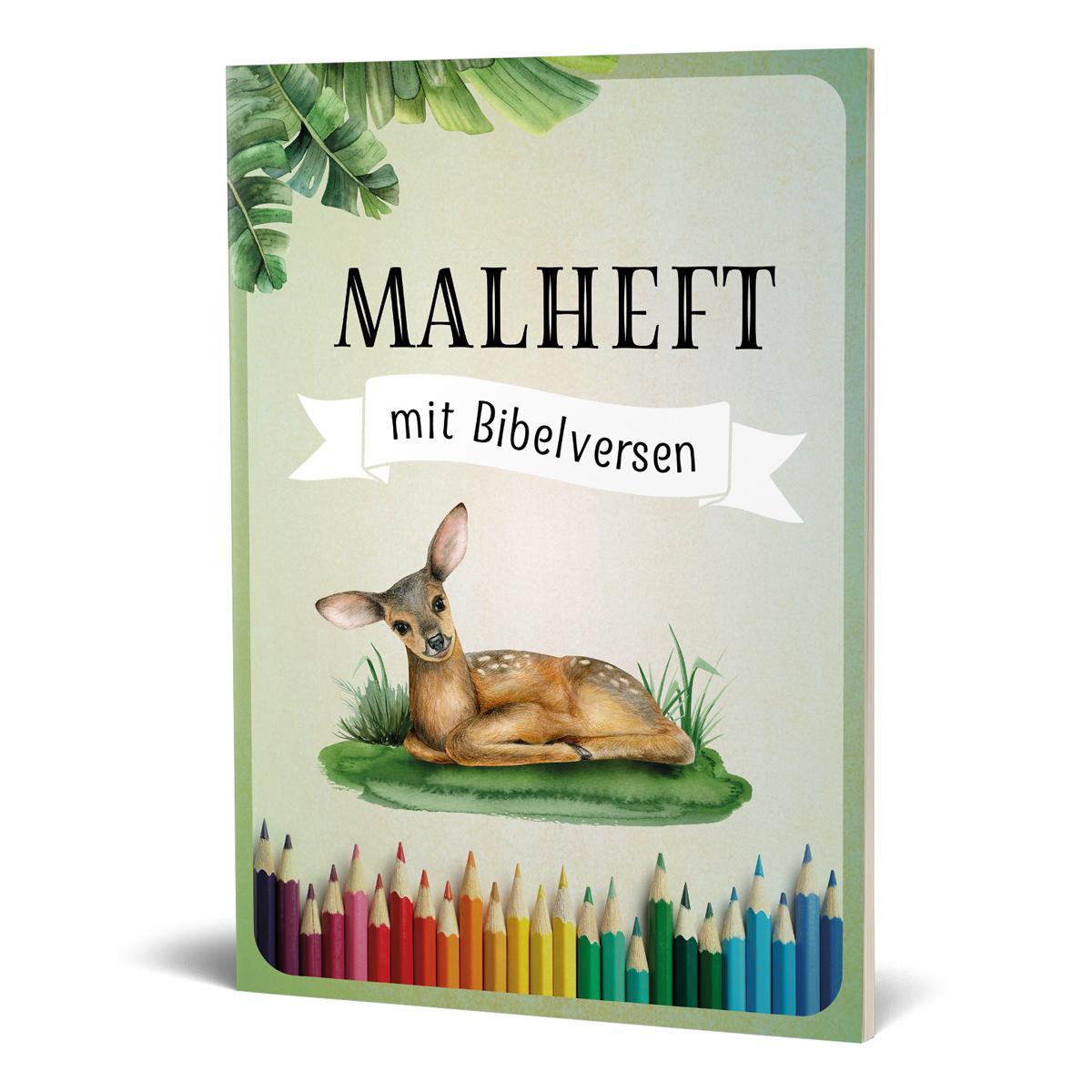 Cover: 9783989676077 | Malheft mit Bibelversen | Zum Ausmalen und Auswendiglernen | Hope