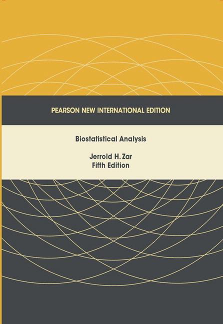 Cover: 9781292024042 | Biostatistical Analysis | Pearson New International Edition | Zar
