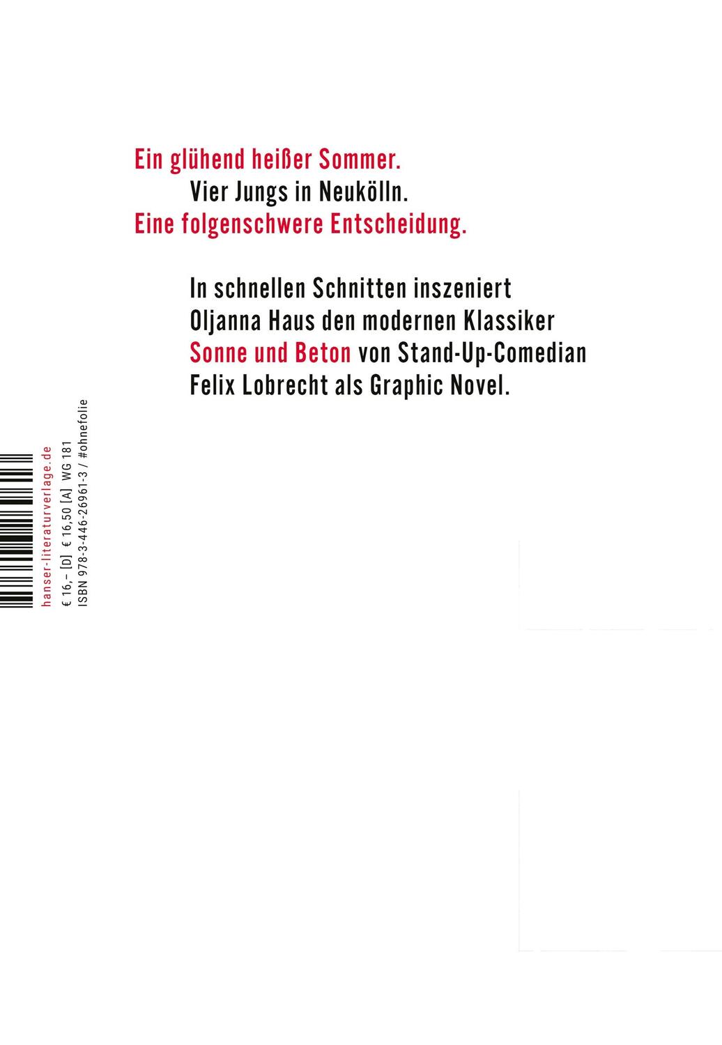 Bild: 9783446269613 | Sonne und Beton - Die Graphic Novel | Der Bestseller im Kino | Buch