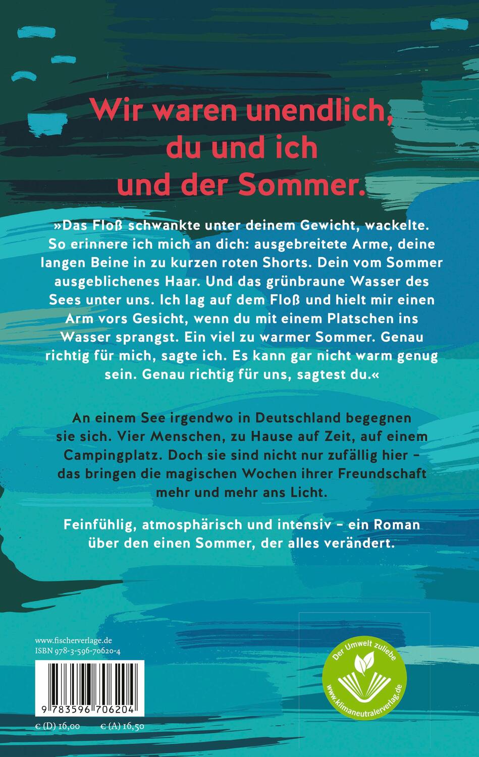 Rückseite: 9783596706204 | Ein unendlich kurzer Sommer | Kristina Pfister | Taschenbuch | Deutsch
