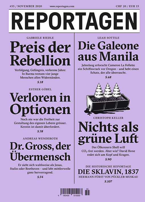 Cover: 9783906024547 | Reportagen. Bd.55 | Das unabhängige Magazin für erzählte Gegenwart
