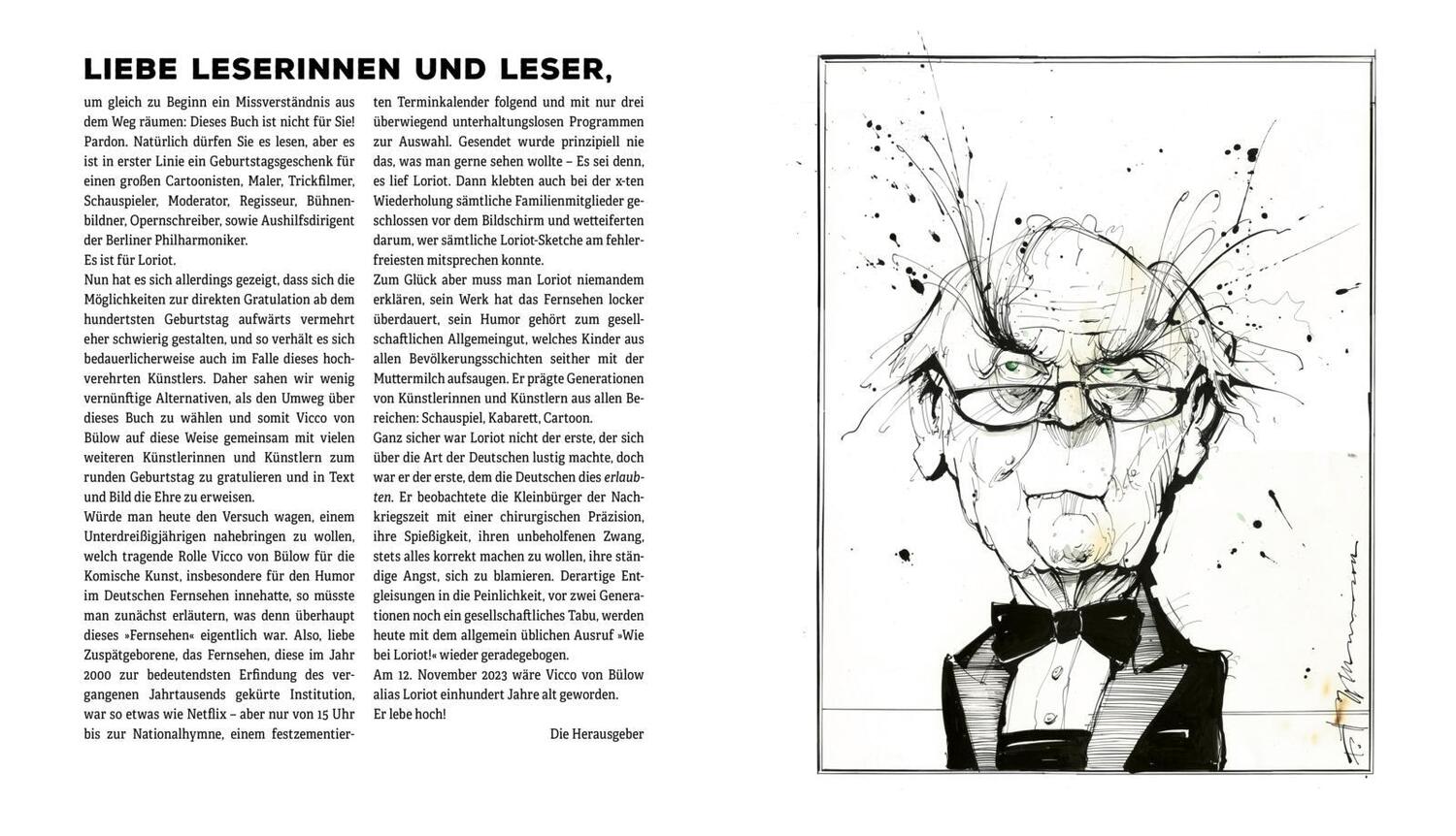 Bild: 9783830336709 | Er lebe hoch! Loriot zum 100. Geburtstag | Denis Metz (u. a.) | Buch