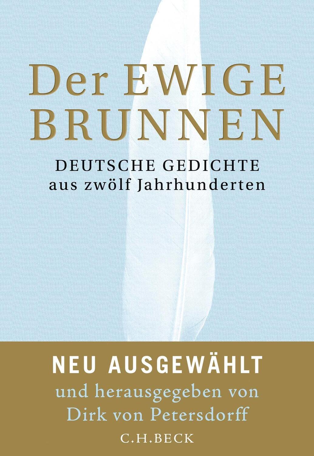 Cover: 9783406676420 | Der ewige Brunnen | Dirk Von Petersdorff | Buch | Deutsch | 2023