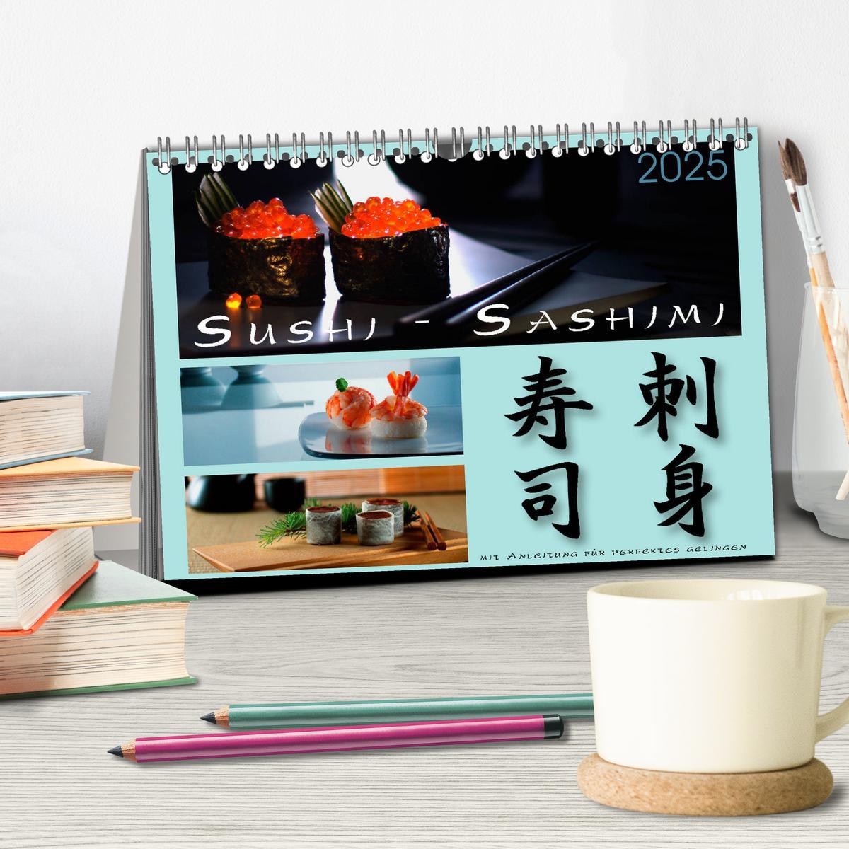 Bild: 9783435458844 | Sushi - Sashimi mit Anleitung für perfektes Gelingen (Tischkalender...