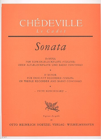 Cover: 9790204531370 | Sonate D ( Le Cadet ) | Chedeville | Buch | Heinrichshofen Verlag