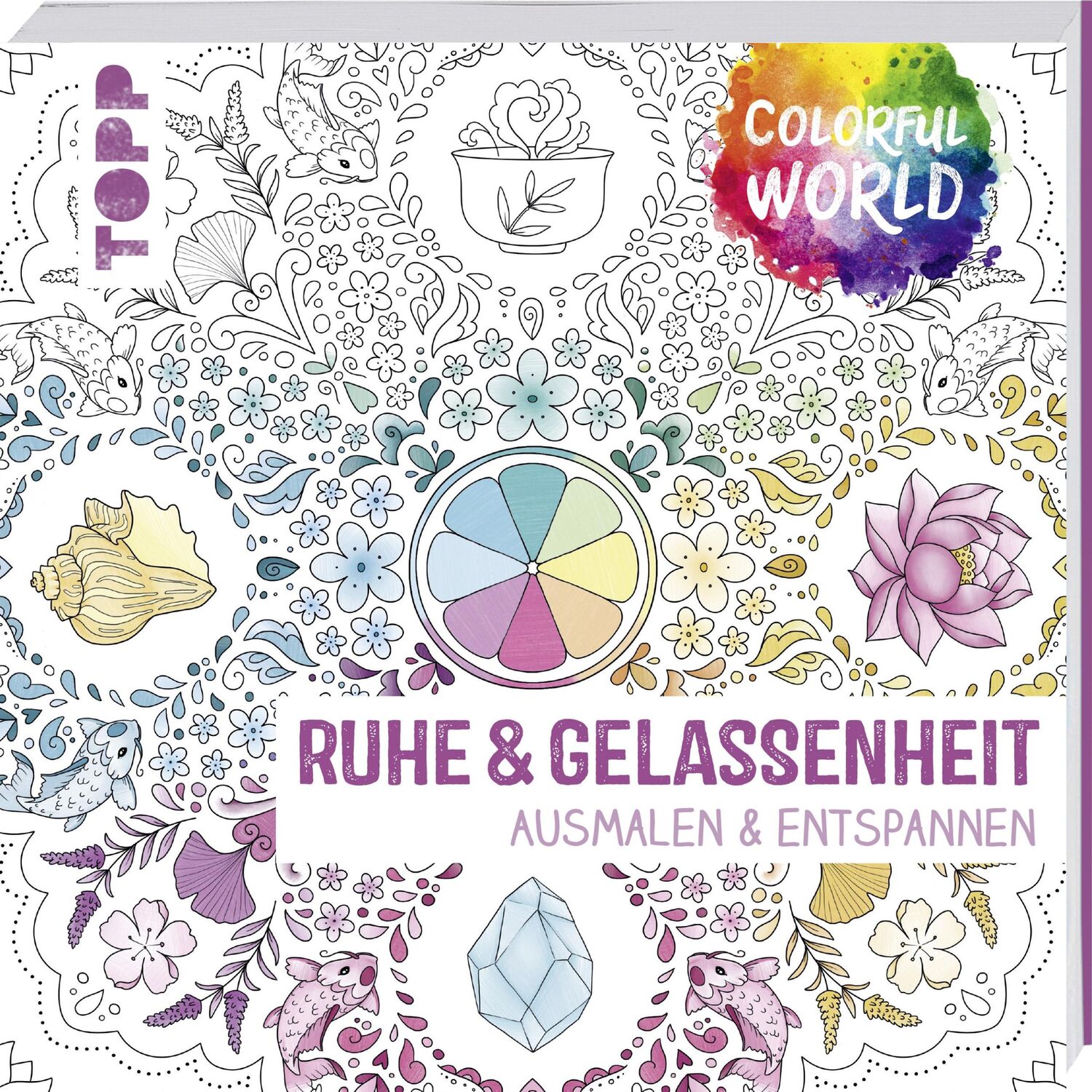 Cover: 9783772483622 | Colorful World - Ruhe &amp; Gelassenheit | Ausmalen und entspannen | Buch