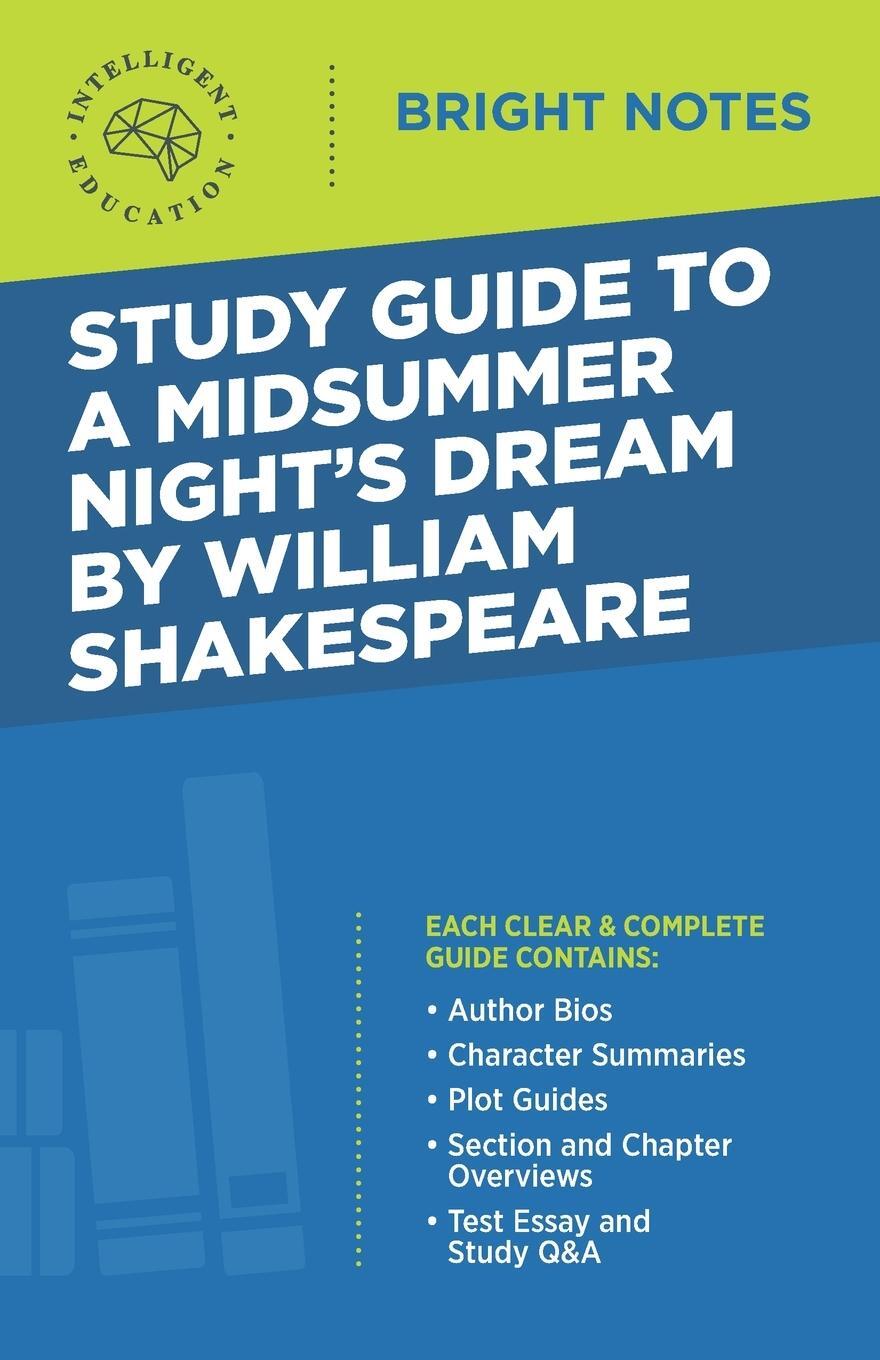 Cover: 9781645425489 | Study Guide to A Midsummer Night's Dream by William Shakespeare | Buch