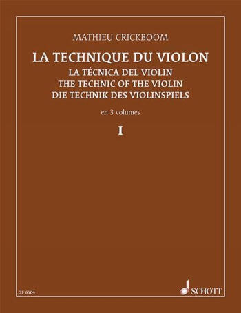 Cover: 9790543500495 | The Technique of the Violin Vol. 1 | Mathieu Crickboom | Buch
