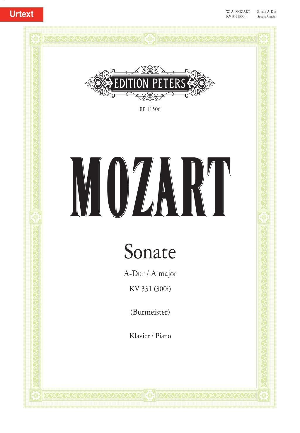Cover: 9790014127015 | Sonate A-Dur KV 331 (300i) | Wolfgang Amadeus Mozart | Broschüre