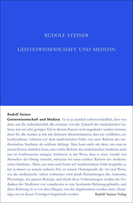 Cover: 9783727431210 | Geisteswissenschaft und Medizin (erster Ärztekurs) | Rudolf Steiner