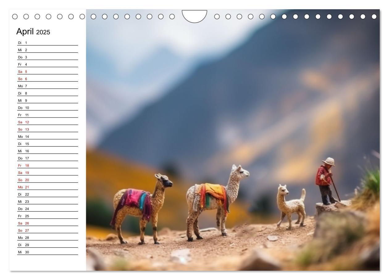 Bild: 9783383866463 | Miniatur Weltreise (Wandkalender 2025 DIN A4 quer), CALVENDO...