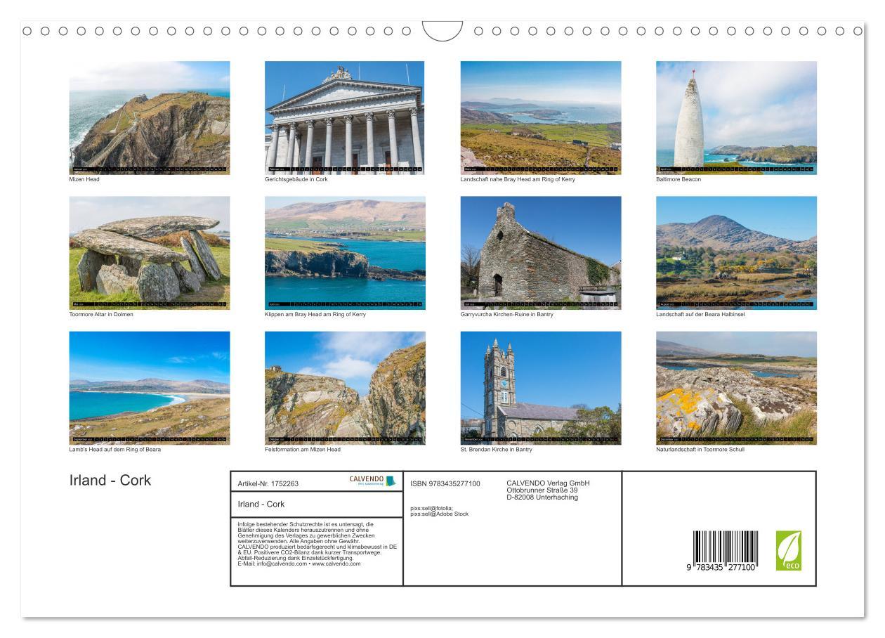 Bild: 9783435277100 | Irland - Cork (Wandkalender 2025 DIN A3 quer), CALVENDO Monatskalender