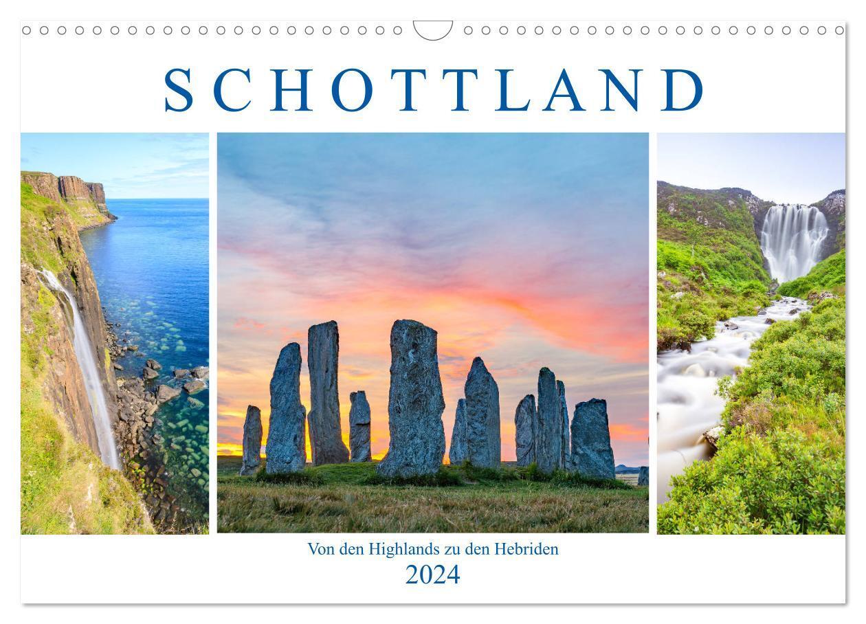 Cover: 9783675680920 | Von den Highlands zu den Hebriden (Wandkalender 2024 DIN A3 quer),...