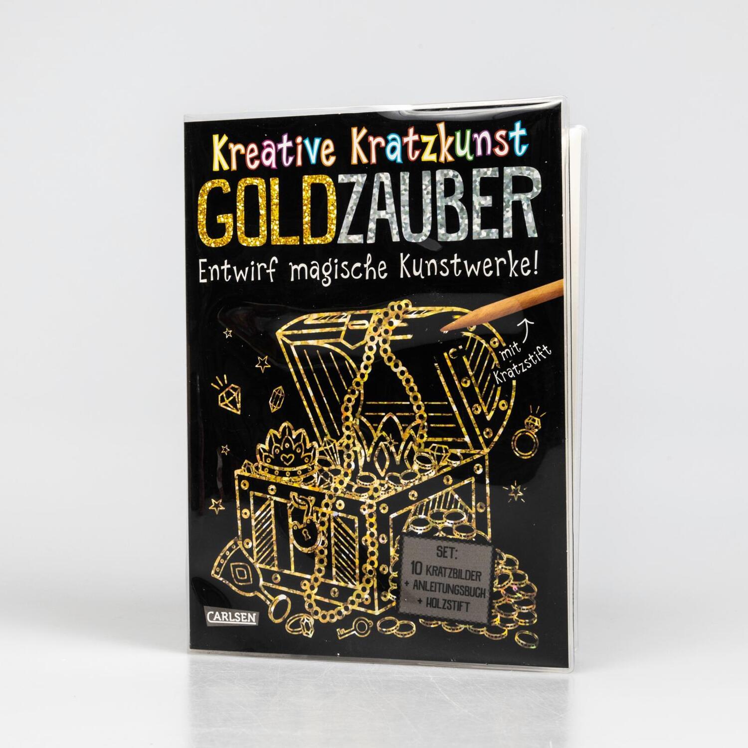 Bild: 9783551191991 | Kratzbilder für Kinder: Kreative Kratzkunst: Goldzauber | Poitier