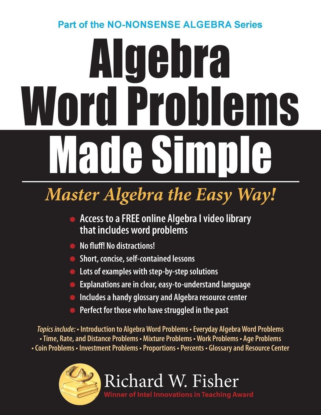 Cover: 9780999443347 | Algebra Word Problems Made Simple | Richard W Fisher | Taschenbuch