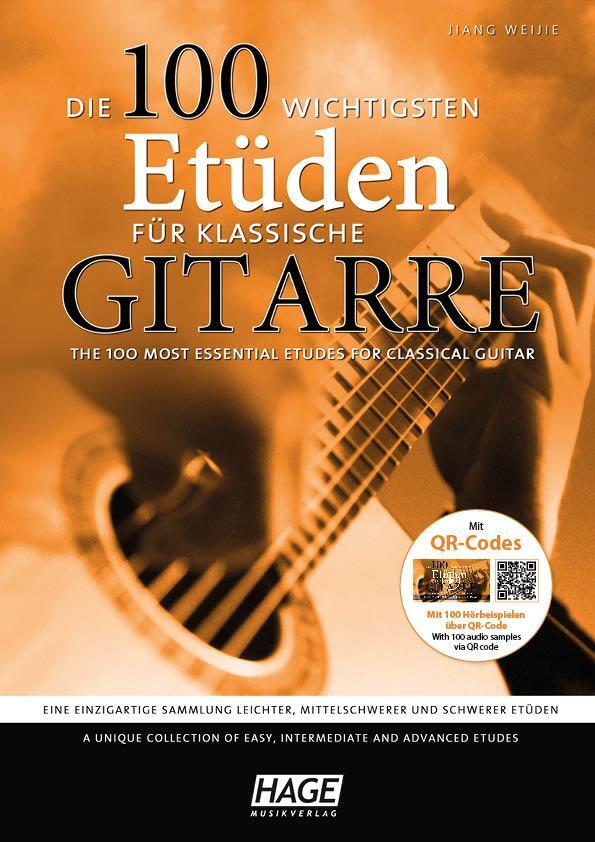 Cover: 9783866262713 | Die 100 wichtigsten Etüden für klassische Gitarre mit 2 CDs | Weijie