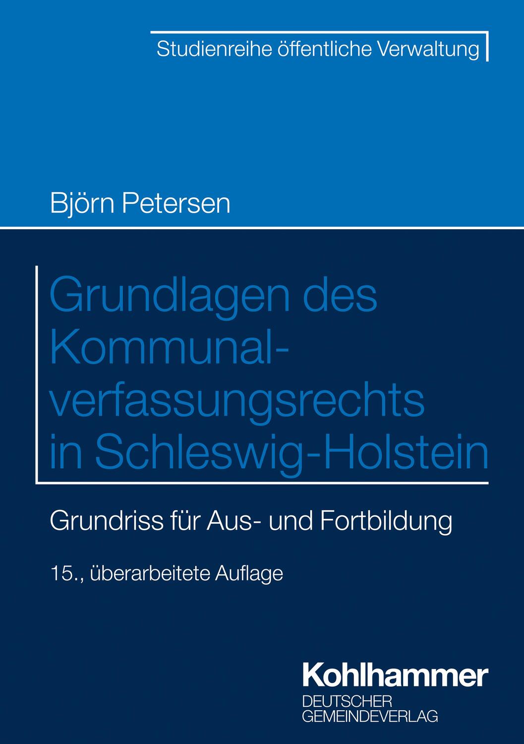 Cover: 9783555023229 | Grundlagen des Kommunalverfassungsrechts in Schleswig-Holstein | Buch