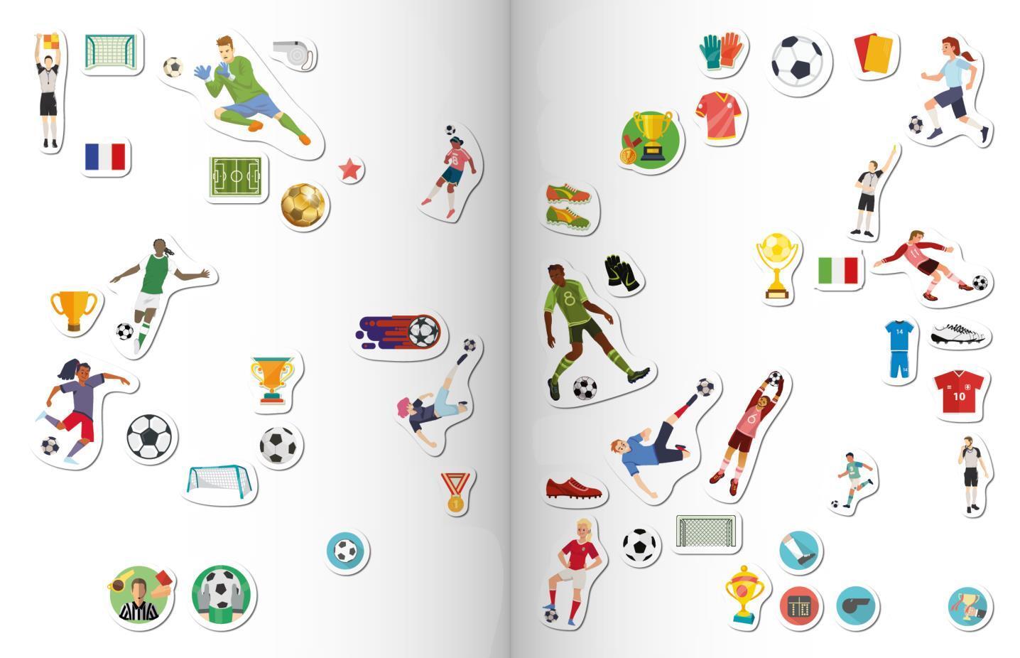 Bild: 9783849944322 | Mein Stickeralbum Fußball mit 100 Stickern | Verlag | Taschenbuch