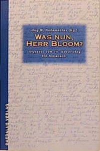 Cover: 9783891260753 | Was nun, Herr Bloom? | "Ulysses" zum 75. Geburtstag. Ein Almanach