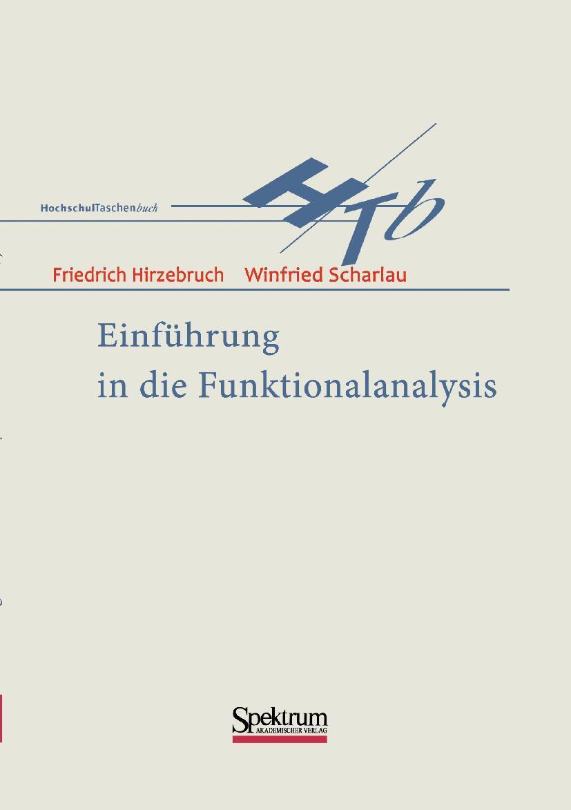 Cover: 9783860254295 | Einführung in die Funktionalanalysis | Winfried Scharlau (u. a.)