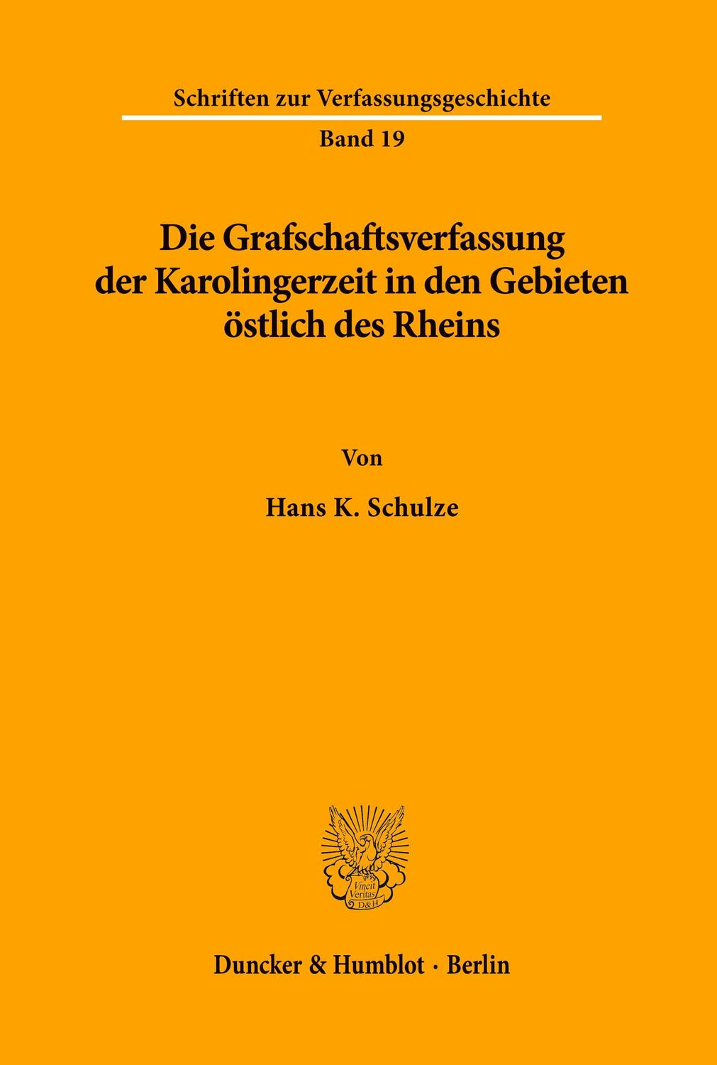 Cover: 9783428029457 | Die Grafschaftsverfassung der Karolingerzeit in den Gebieten...
