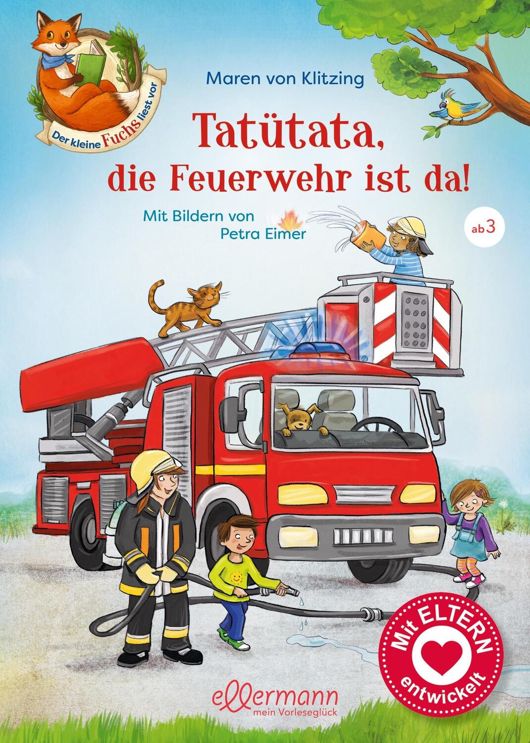 Cover: 9783770702237 | Der kleine Fuchs liest vor. Tatütata, die Feuerwehr ist da! | Klitzing