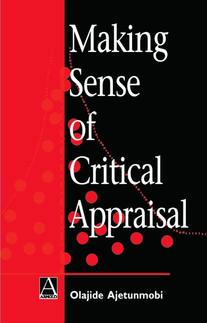 Cover: 9780340808122 | Making Sense of Critical Appraisal | Olajide Ajetunmobi | Taschenbuch