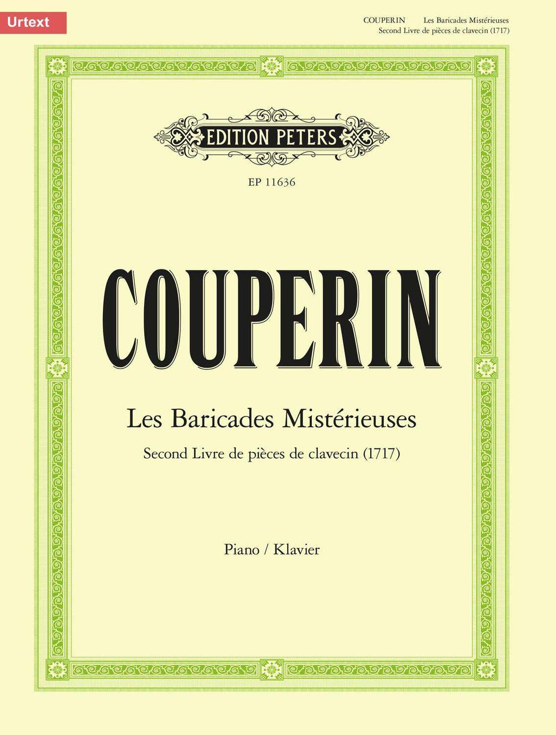 Cover: 9790014136833 | Les Baricades Mistérieuses -Second Livre de pièces de clavecin (1717)-